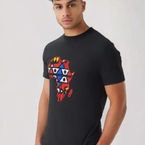 Afri Sunrise Maxi - Bold High Neck Sleeveless Maxi Dress with Vibrant African Print