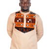 Sahara Safari Splendor - African Shirt - Beige